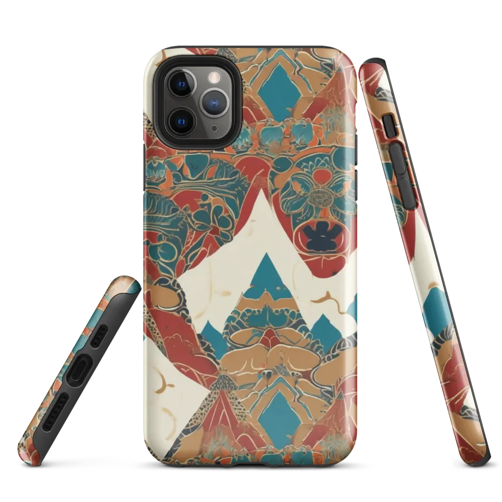Teal Caravan on Tough Case for iPhone® — Front