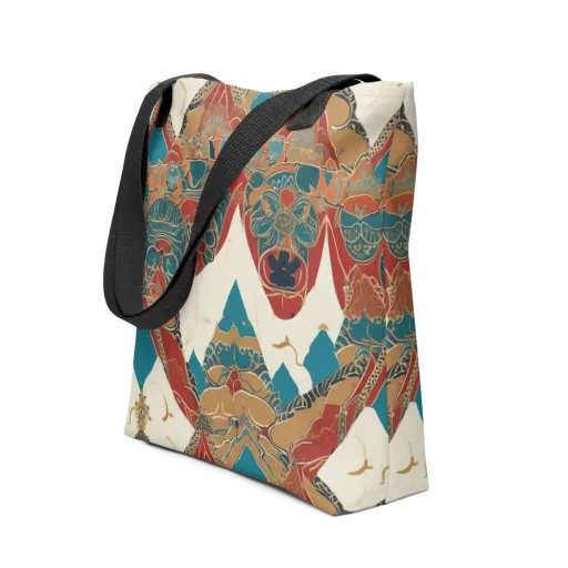 Teal Caravan on a Tote Bag