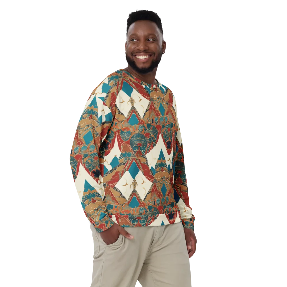 Teal Caravan on Sweatshirt — Front