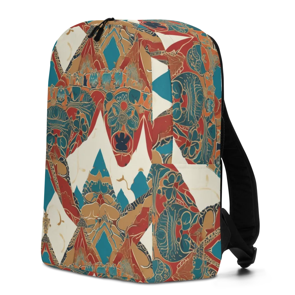 Teal Caravan on Minimalist Backpack — Left