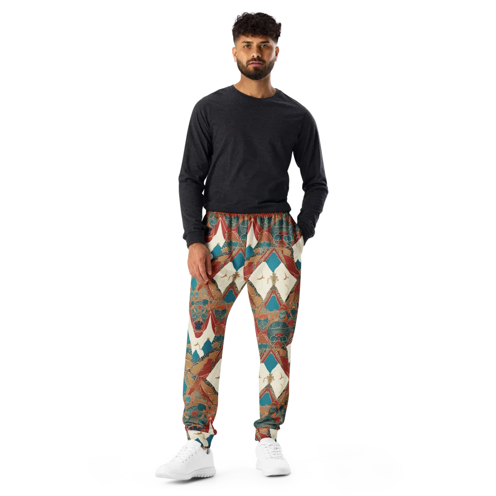 Teal Caravan on Men's Joggers — Front