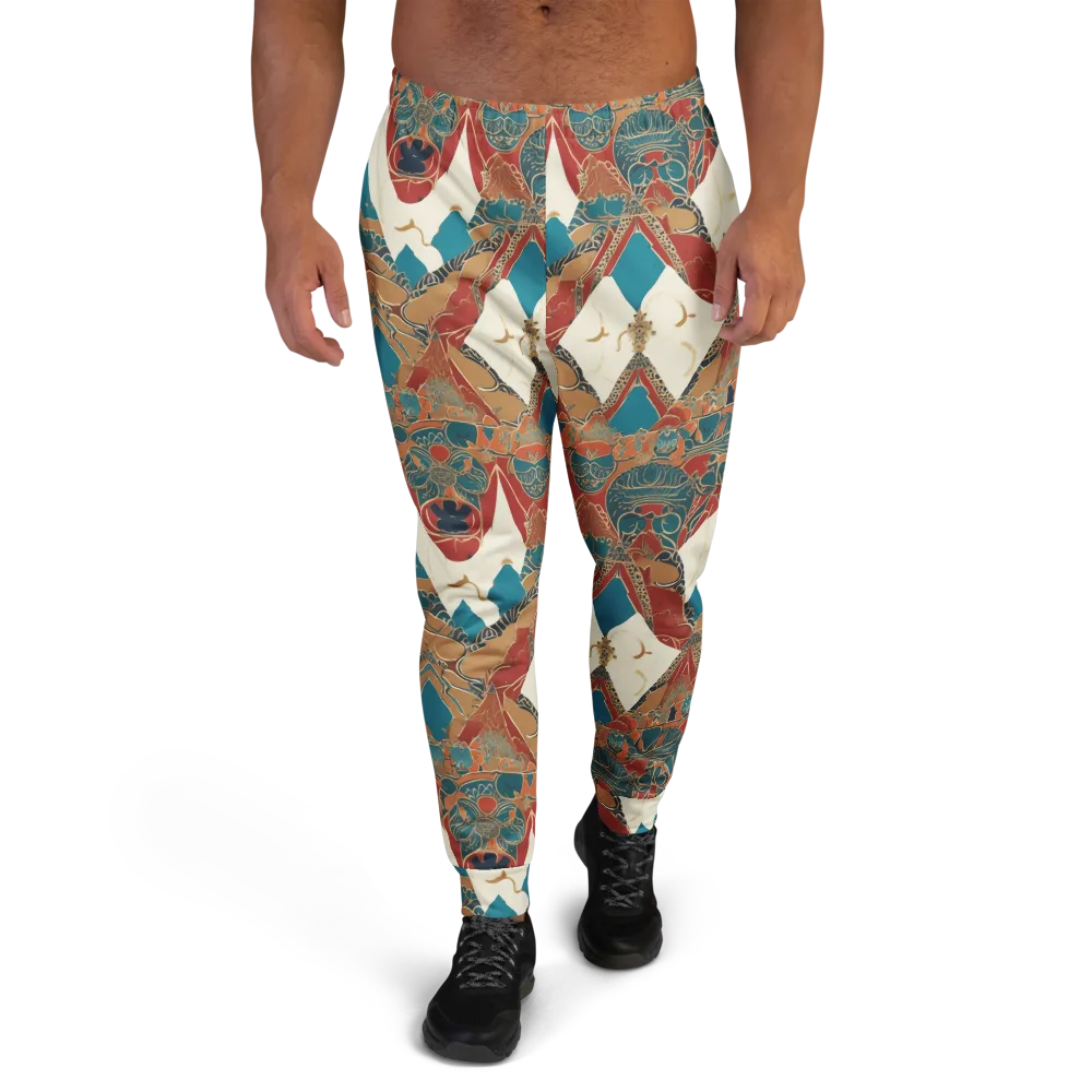 Teal Caravan on Men's Joggers — Front