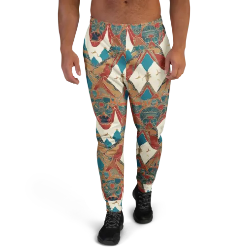 Teal Caravan on a Men's Joggers