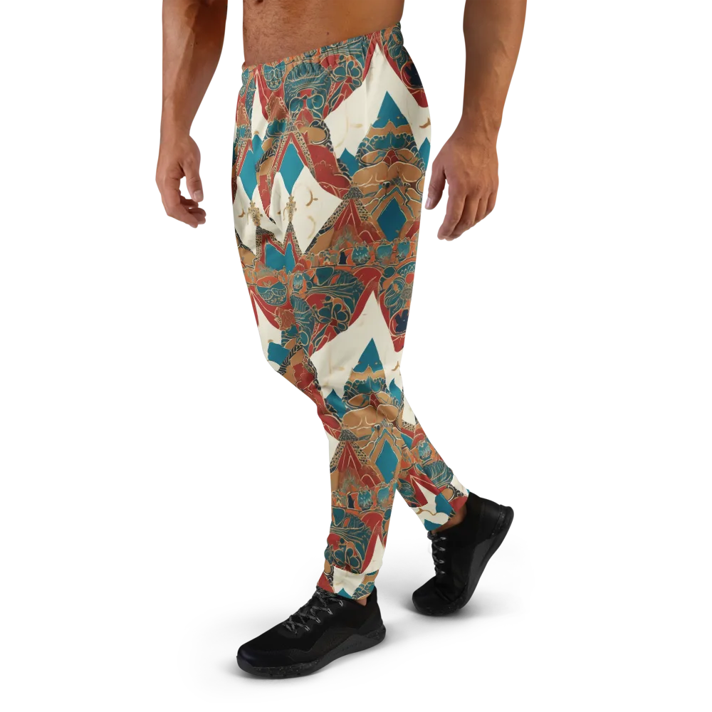 Teal Caravan on Men's Joggers — Left