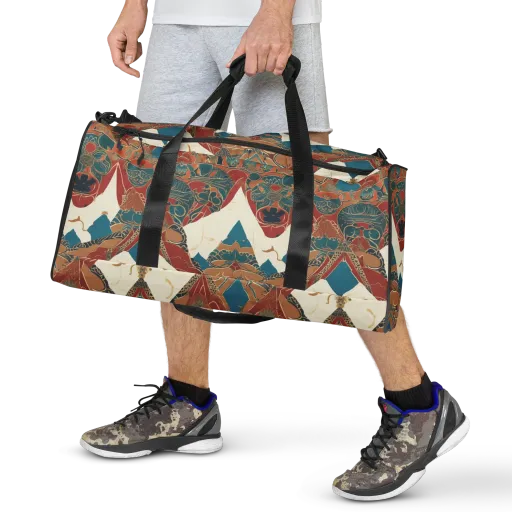 Teal Caravan on a Duffle Bag