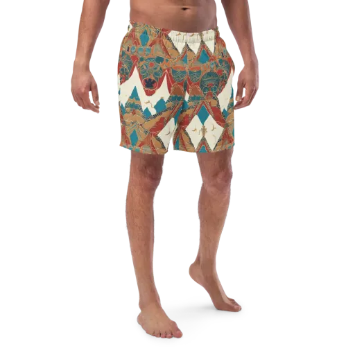 Teal Caravan on a Swim Trunks
