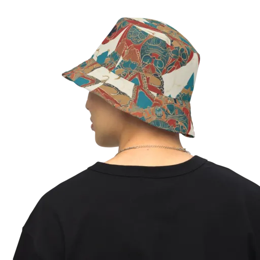 Teal Caravan on a Reversible Bucket Hat
