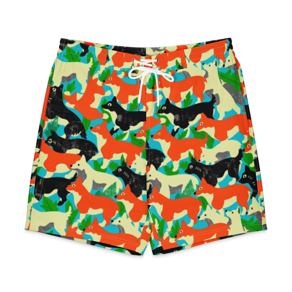 Foxglove Pack on Men's Board Shorts — Front