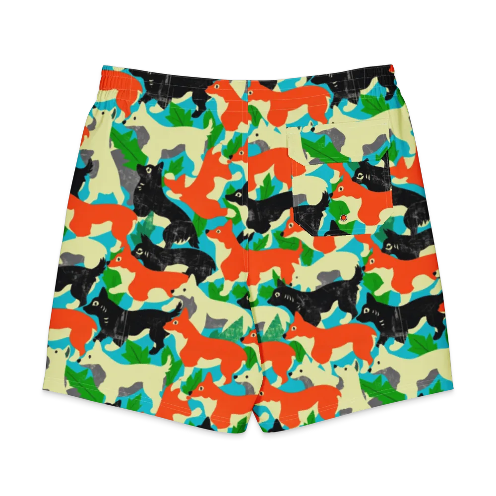 Foxglove Pack on Men's Board Shorts — Back