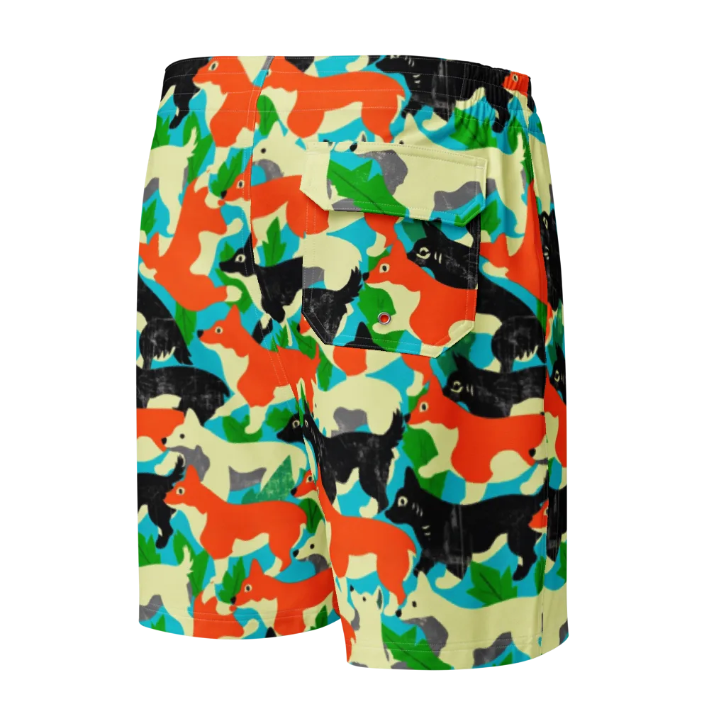 Foxglove Pack on Men's Board Shorts — Back