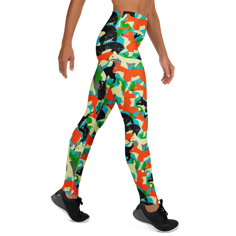 Foxglove Pack on Yoga Leggings — Right