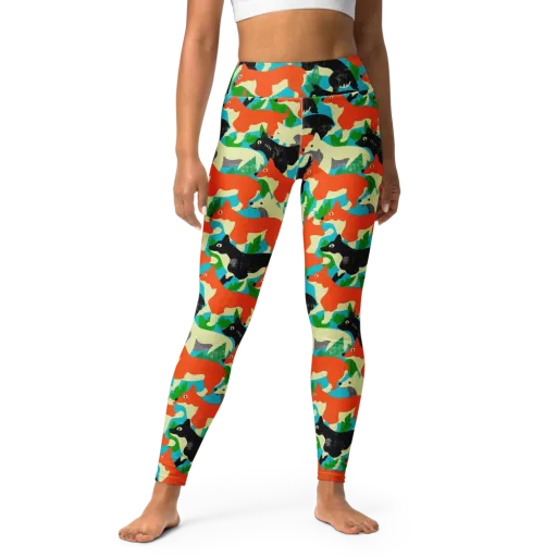 Foxglove Pack on a Yoga Leggings