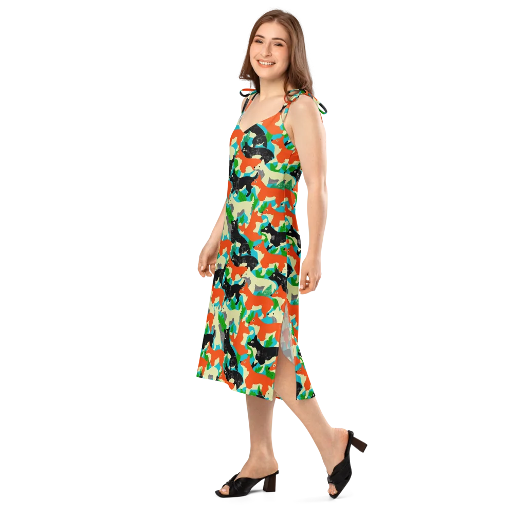 Foxglove Pack on Slip Dress — Left Front