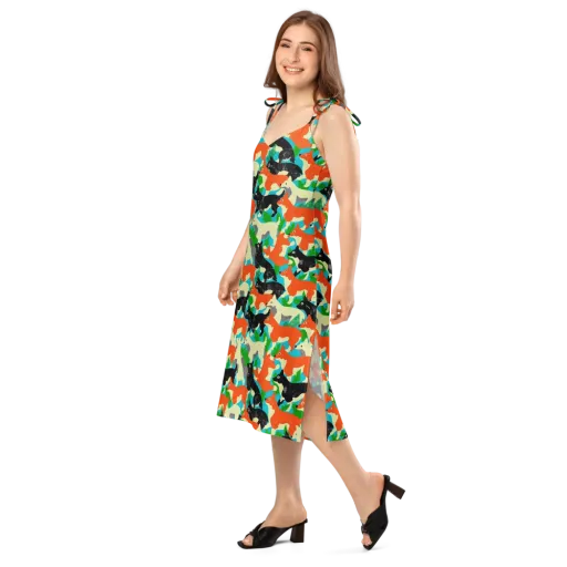 Foxglove Pack on a Slip Dress