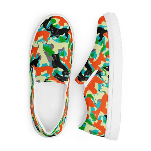 Foxglove Pack on a Men's Slip-On Canvas Shoes