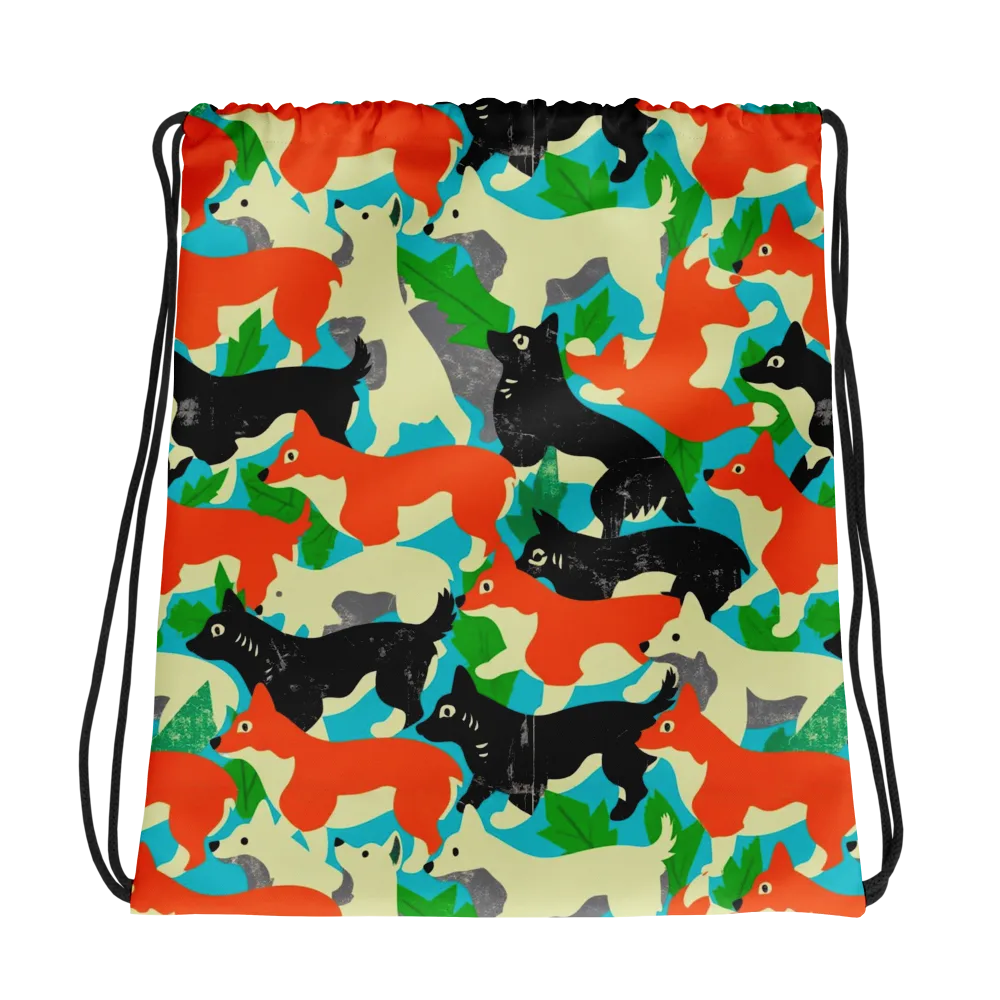 Foxglove Pack on Drawstring Bag — Photo