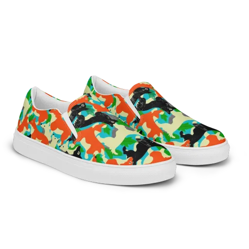 Foxglove Pack on a Women's Slip-On Canvas Shoes
