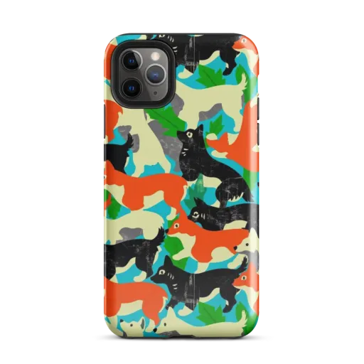 Foxglove Pack on a Tough Case for iPhone®