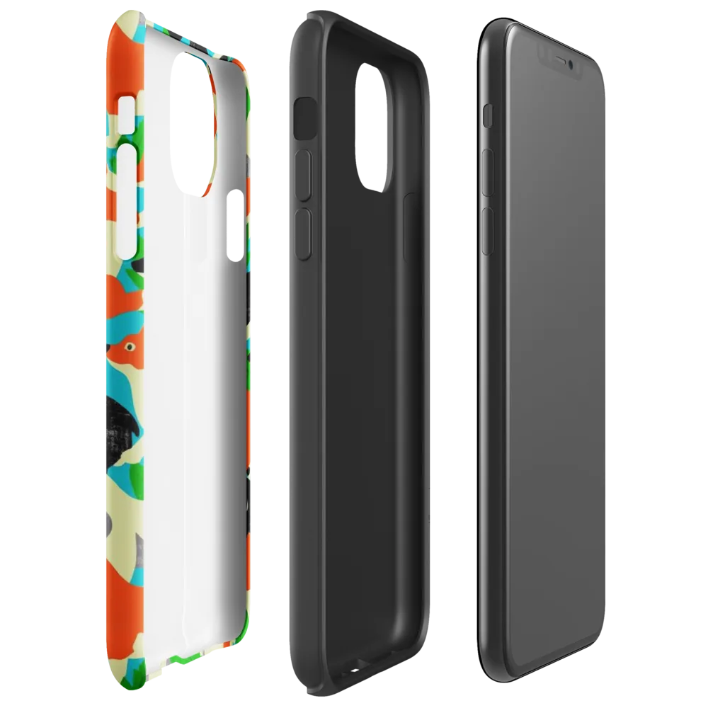 Foxglove Pack on Tough Case for iPhone® — Right