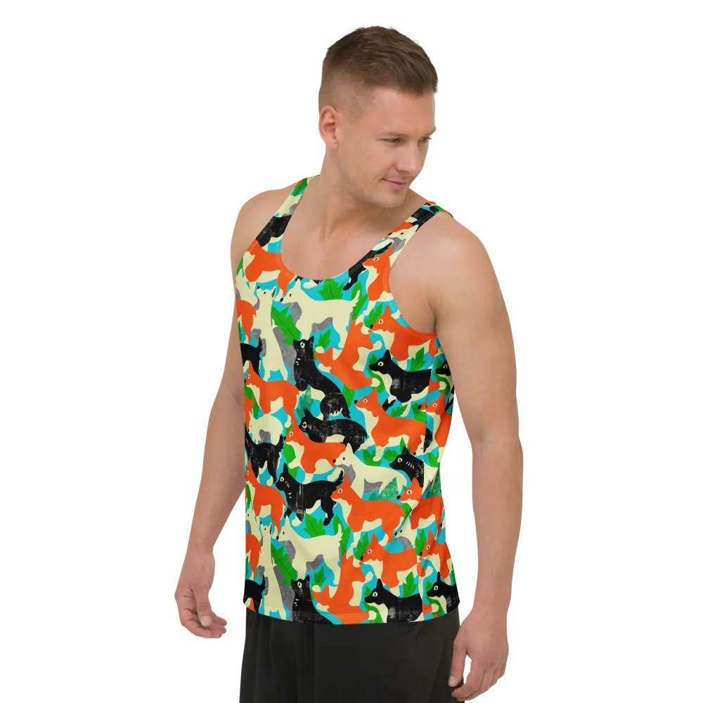 Foxglove Pack on Men's Tank Top — Left Front