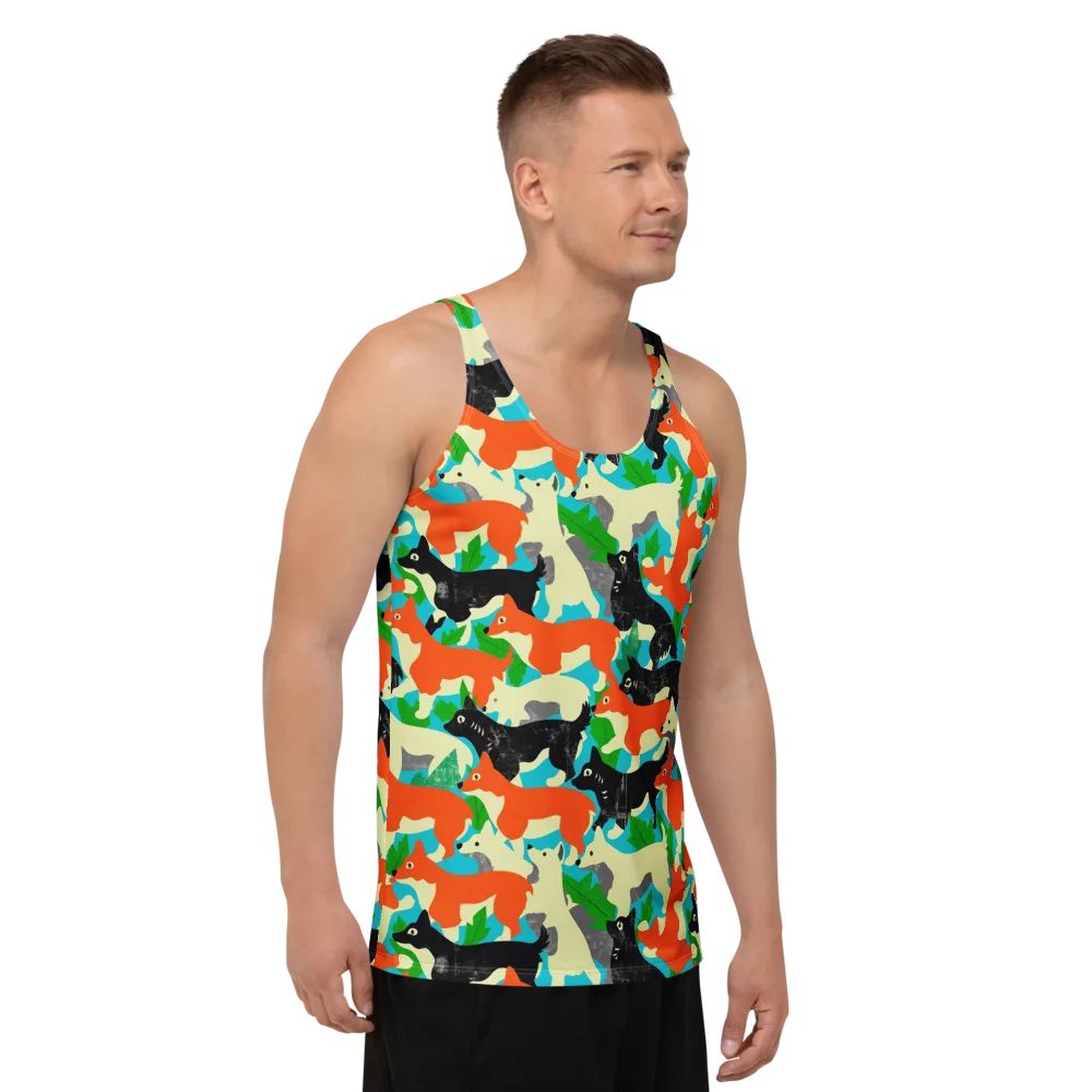 Foxglove Pack on Men's Tank Top — Right Front