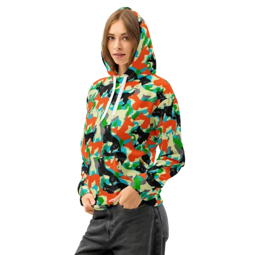 Foxglove Pack on a Cotton Hoodie