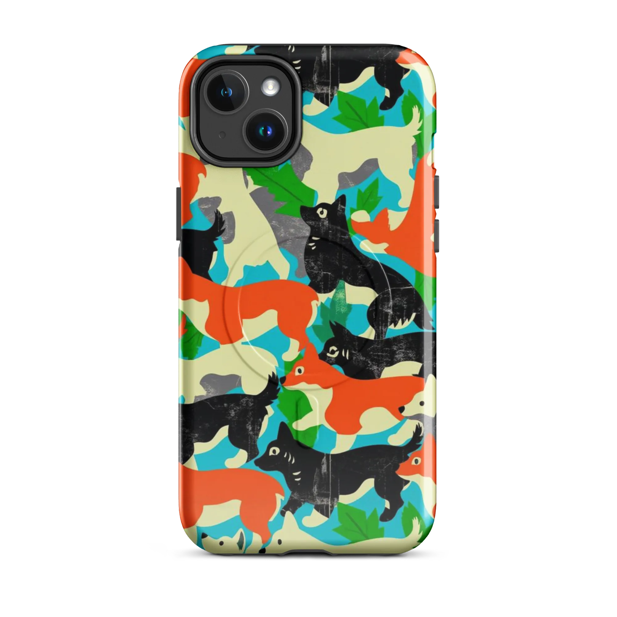 Foxglove Pack on MagSafe Tough Case for iPhone® — Front