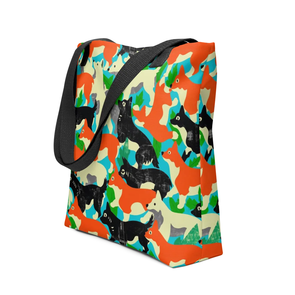 Foxglove Pack on Tote Bag — Front