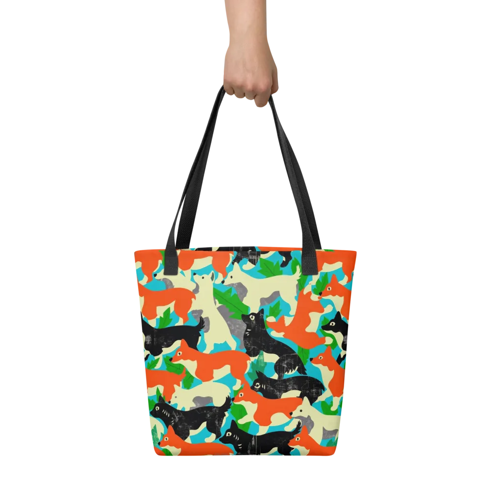 Foxglove Pack on Tote Bag — Front