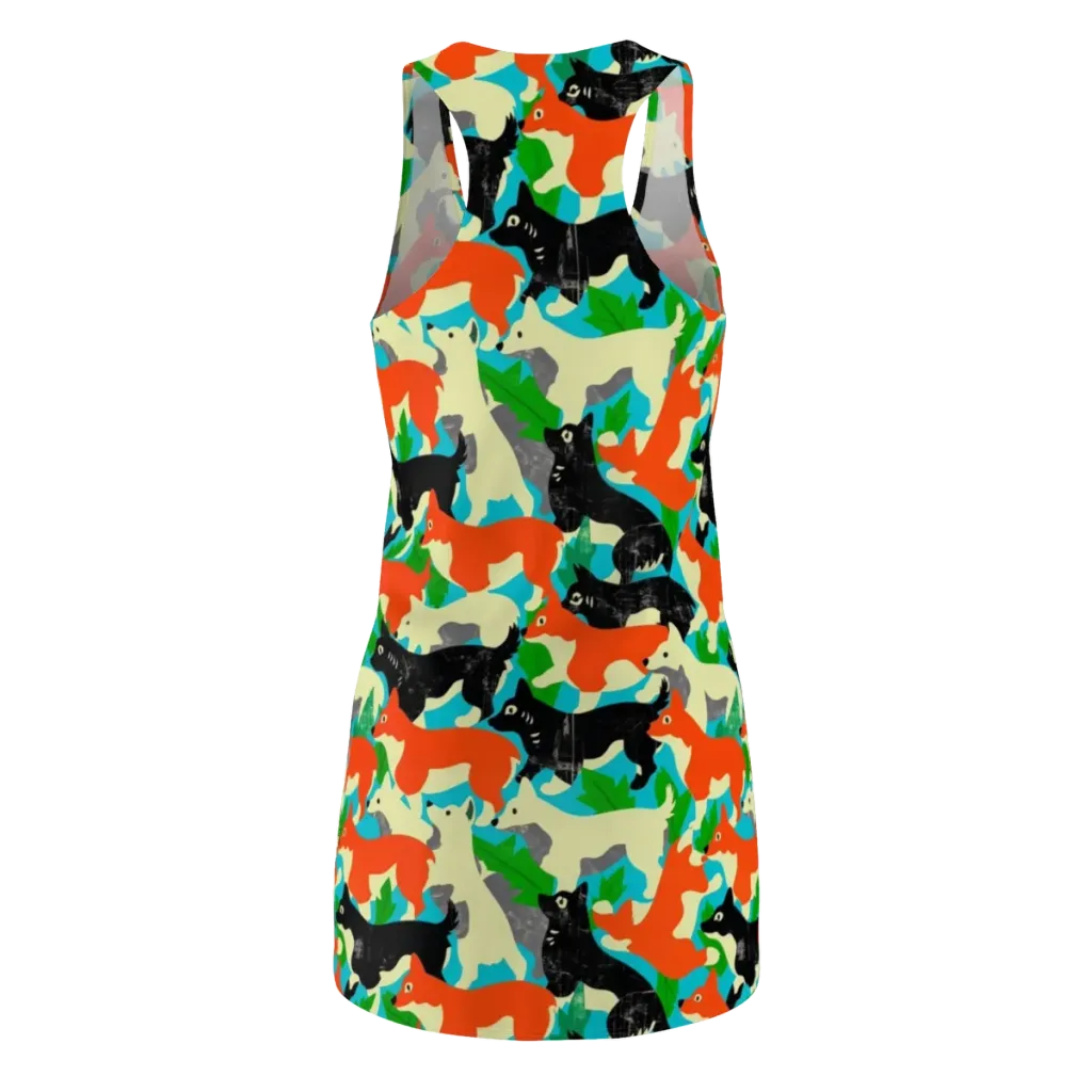 Foxglove Pack on Racerback Dress — Back