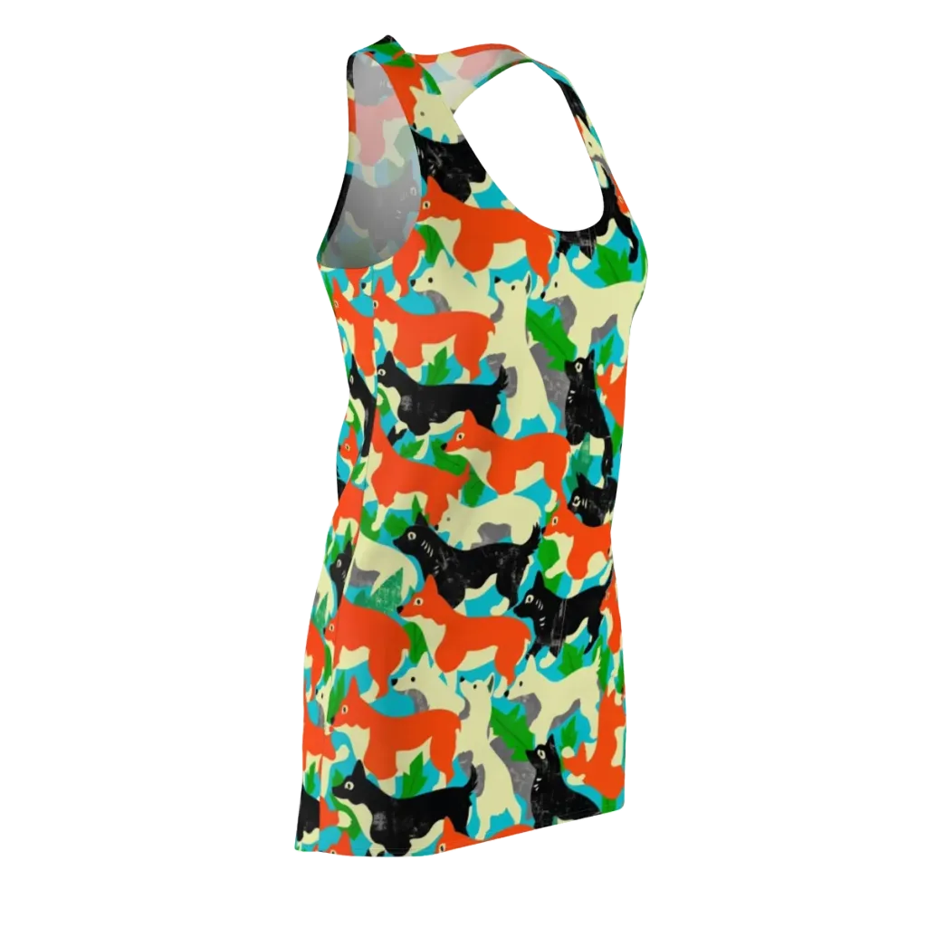 Foxglove Pack on Racerback Dress — Front Side