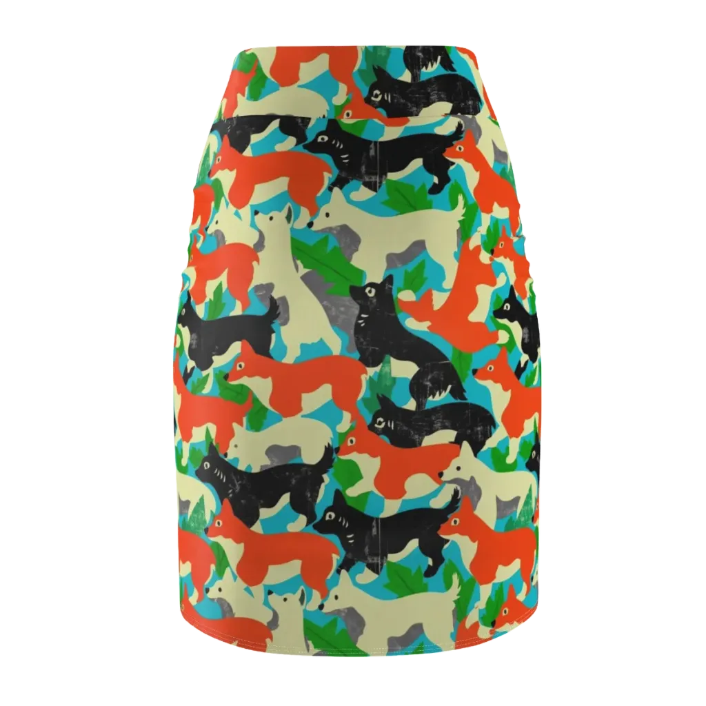 Foxglove Pack on Pencil Skirt — Back