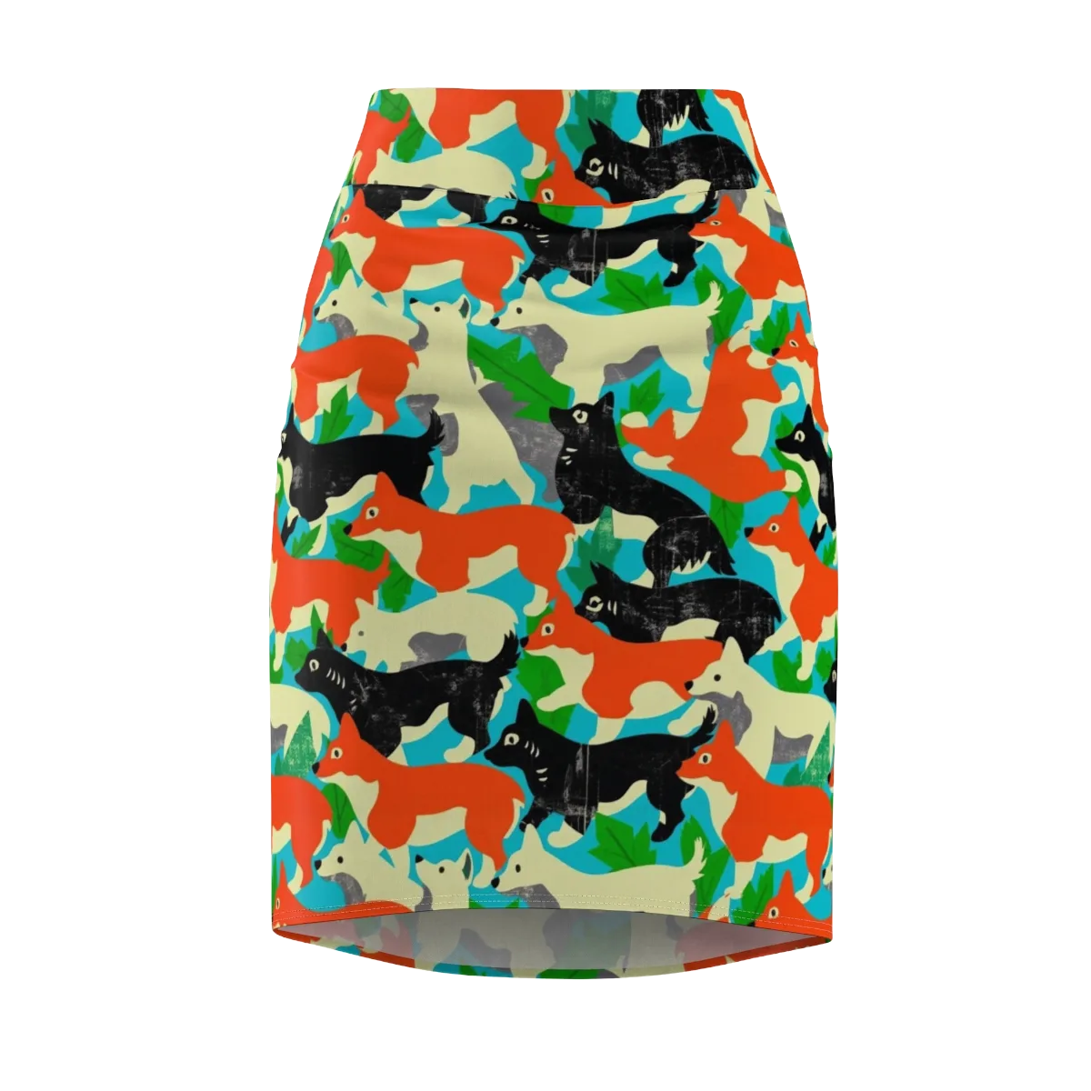 Foxglove Pack on Pencil Skirt — Front