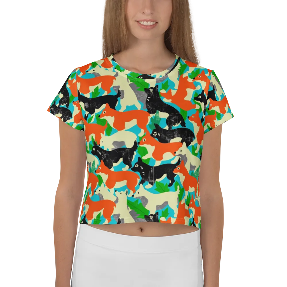 Foxglove Pack on Crop Tee — Front