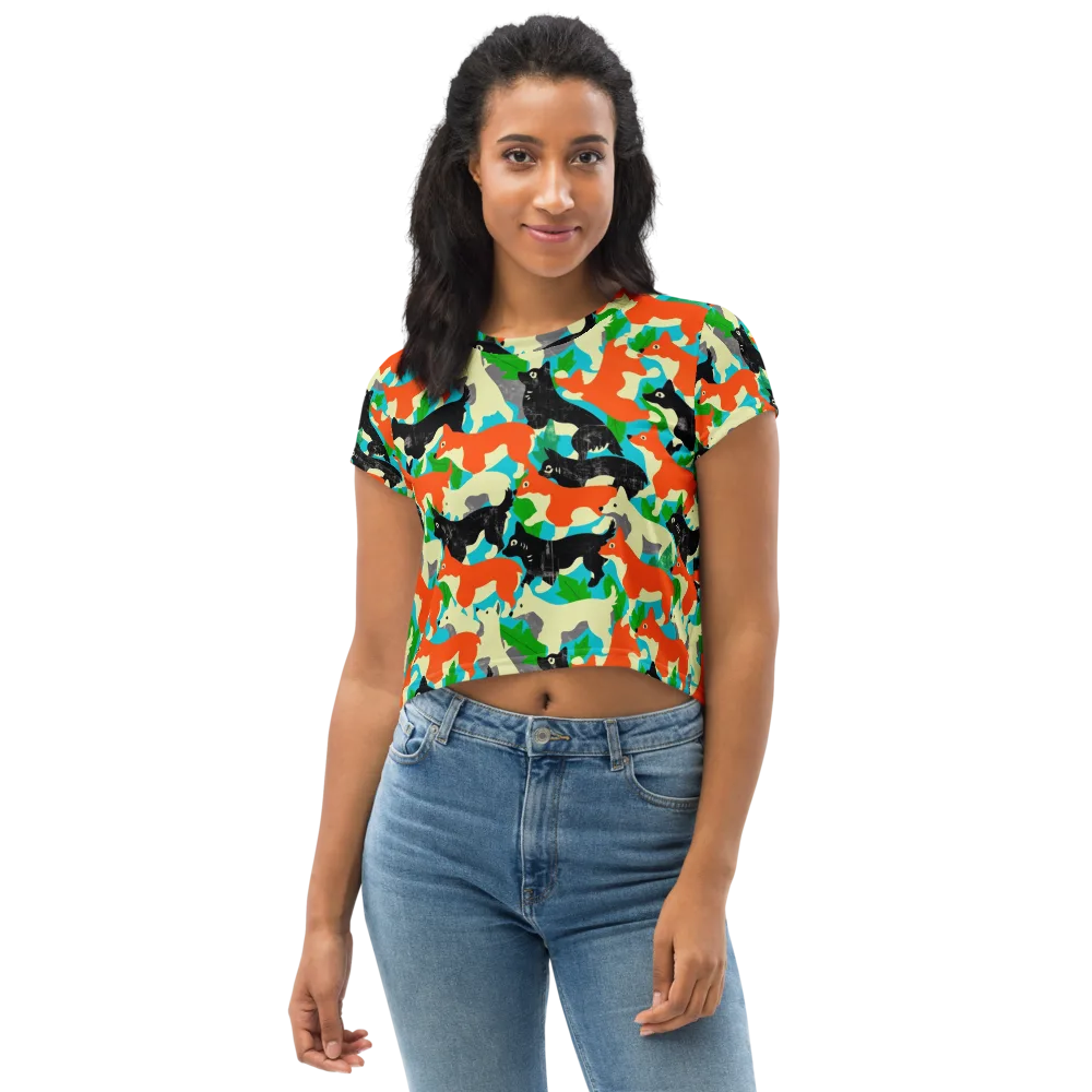 Foxglove Pack on Crop Tee — Front