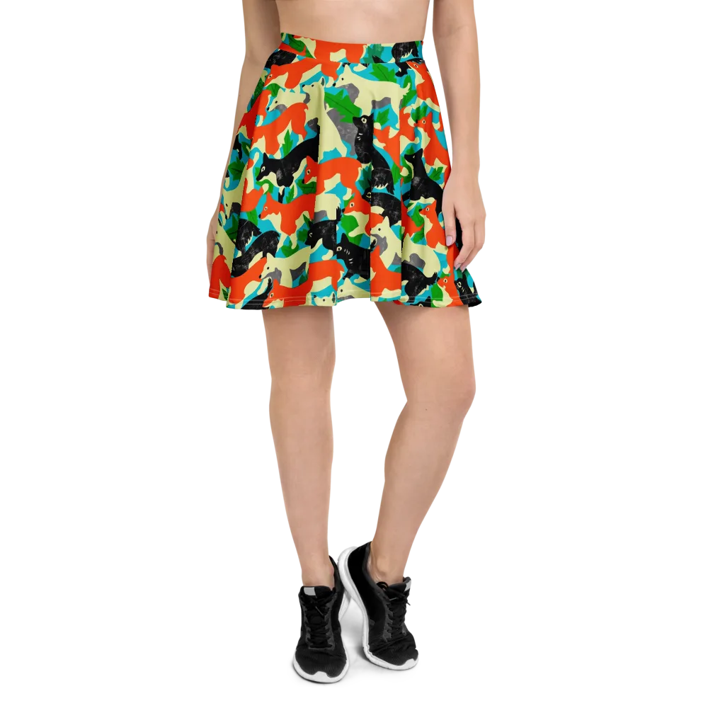 Foxglove Pack on Skater Skirt — Front