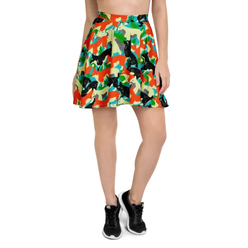 Foxglove Pack on a Skater Skirt