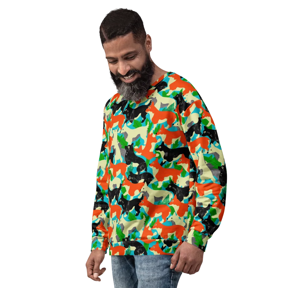 Foxglove Pack on Sweatshirt — Left Front