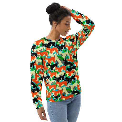 Foxglove Pack on a Sweatshirt