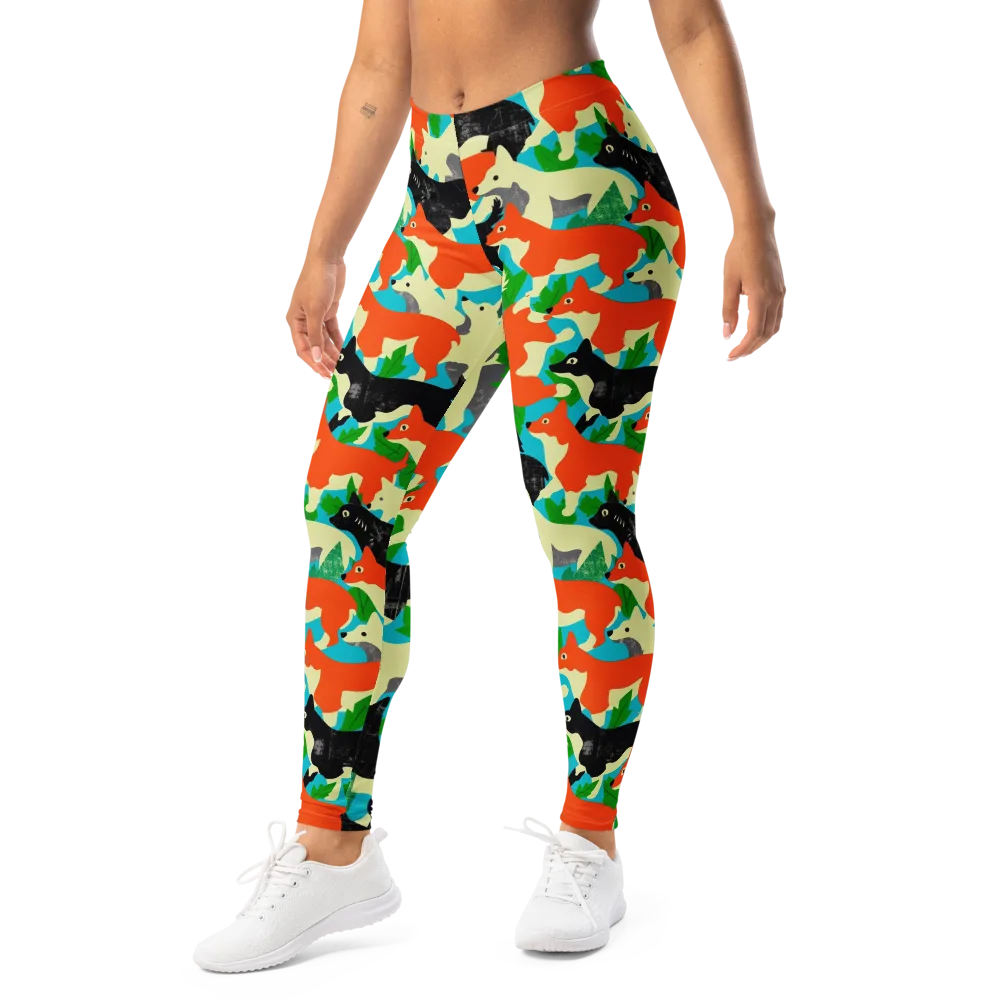 Foxglove Pack on Leggings — Left Front