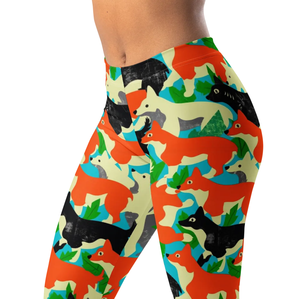 Foxglove Pack on Leggings — Left Front