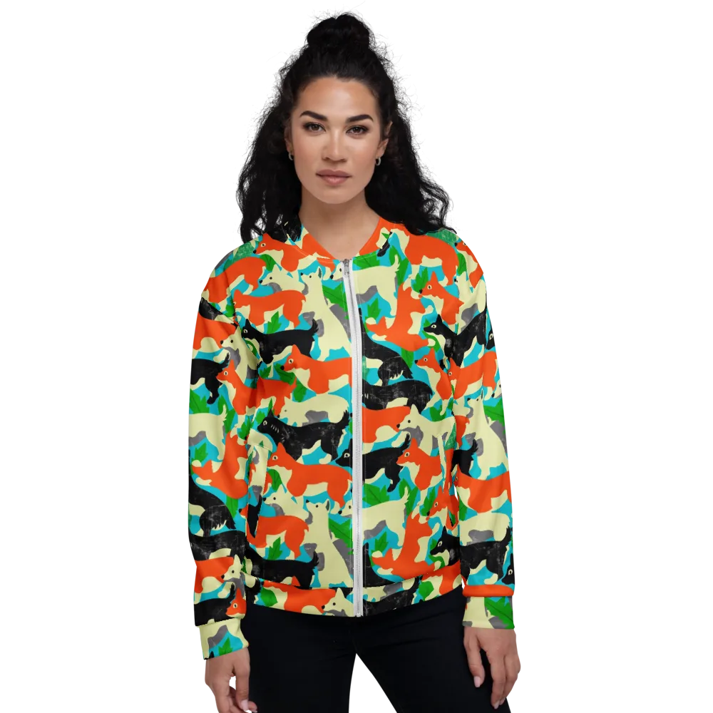 Foxglove Pack on Bomber Jacket — Front