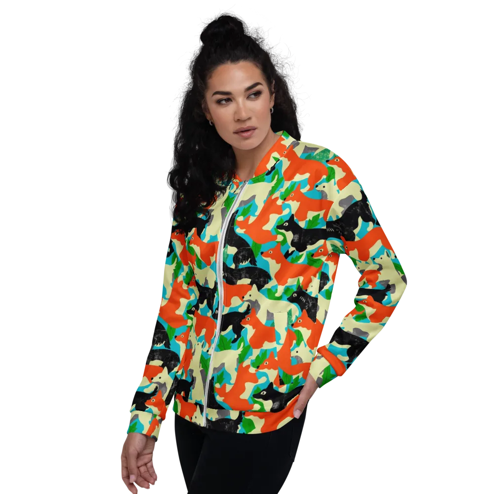 Foxglove Pack on Bomber Jacket — Left