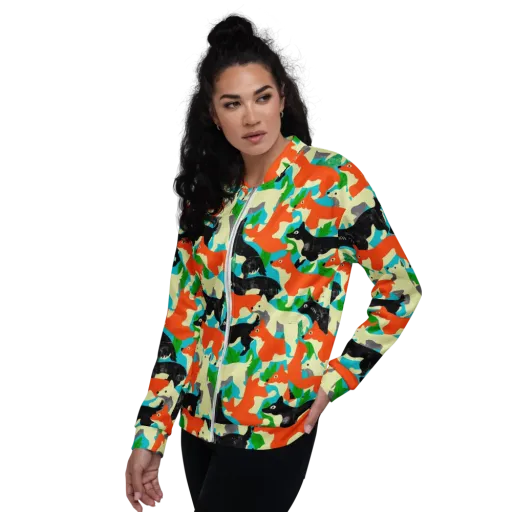 Foxglove Pack on a Bomber Jacket
