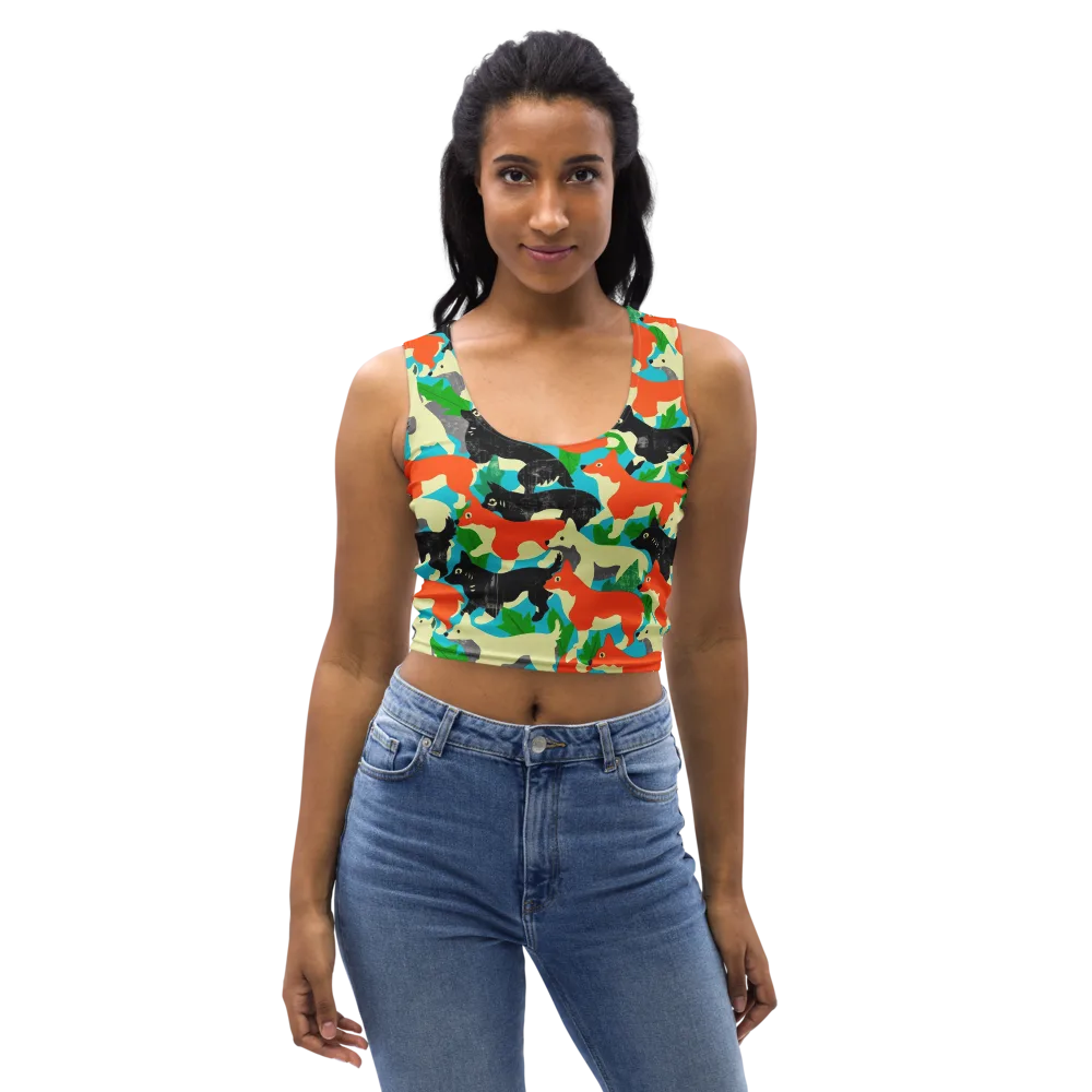 Foxglove Pack on Crop Top — Front