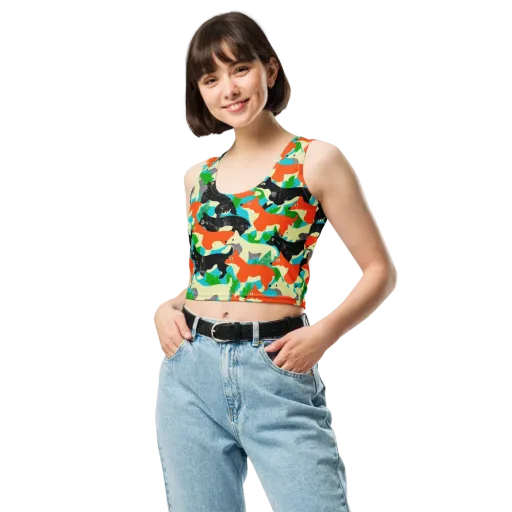 Foxglove Pack on a Crop Top