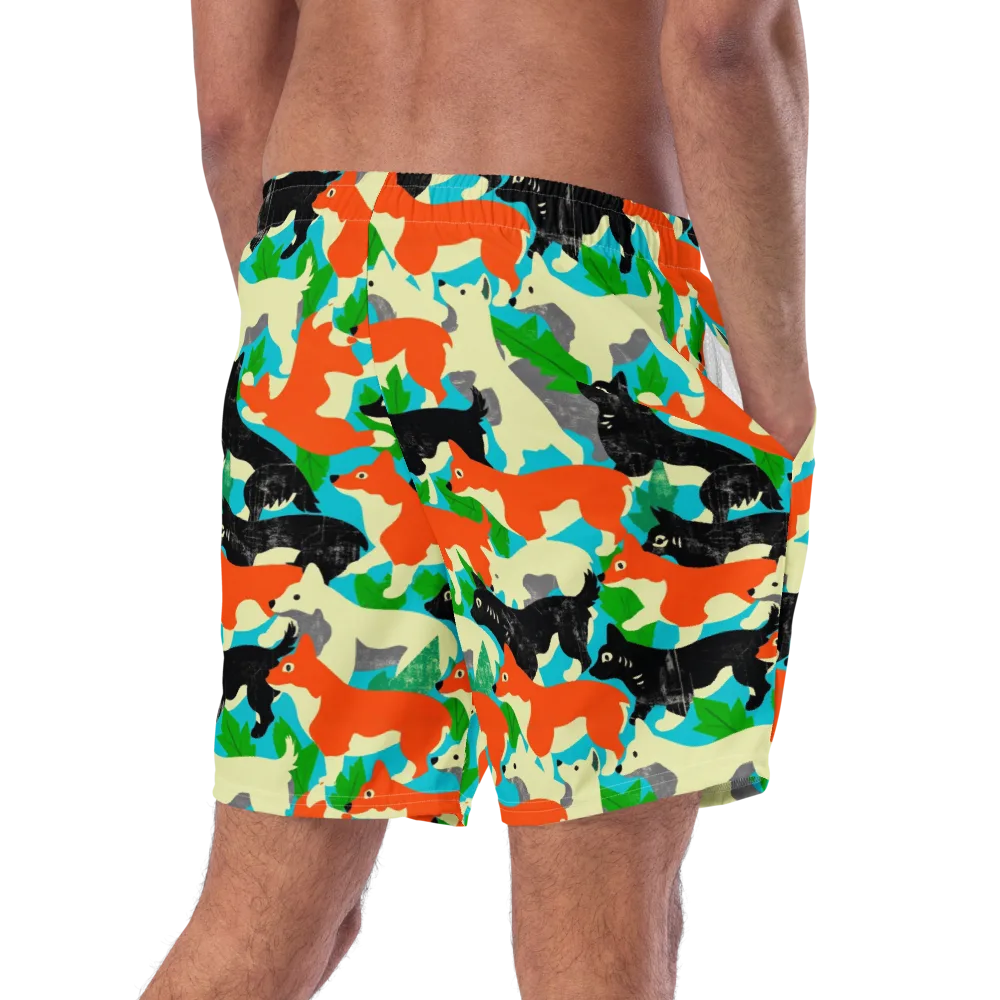 Foxglove Pack on Swim Trunks — Right Back