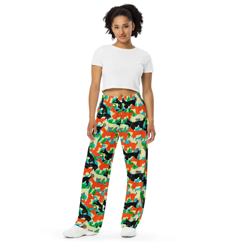 Foxglove Pack on Wide-Leg Pants — Front