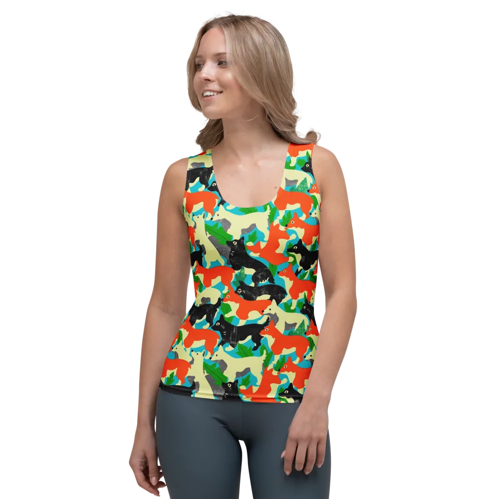 Foxglove Pack on Women's Tank Top — Front