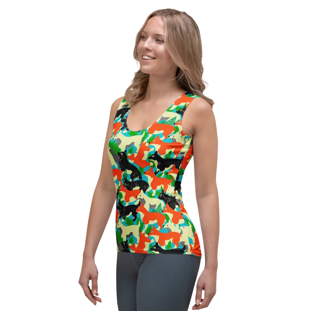 Foxglove Pack on Women's Tank Top — Left Front